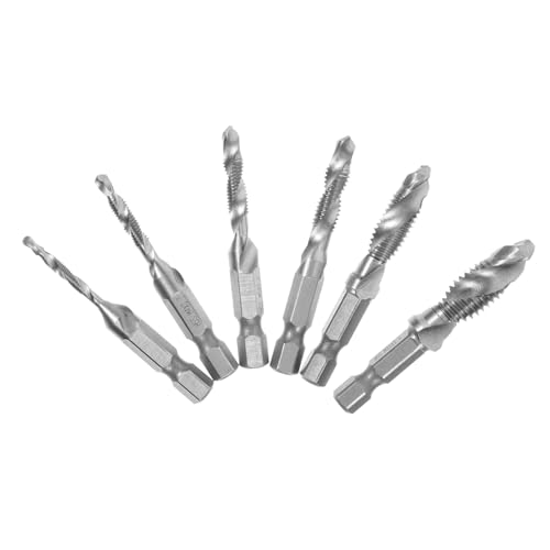 IWOWHERO Assorted Drill Bits Set 3mm 5mm 8mm Serrated Drill Bits Side Cutting Tap for Metal Drilling