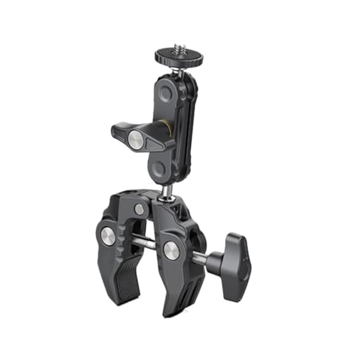 Súper Abrazadera R094 con Brazo Mágico Doble Bola y Rosca de 1/4 y 3/8 Pulgadas para Cámara DSLR