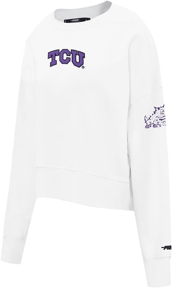 Pro Standard NCAA womens Womens College Classic Chenille Brushed Back French Terry Crewneck Sweatshirt