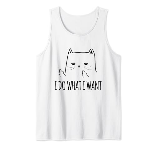 Humor Divertido Para Adultos De Cat Meme Hago Lo Que Camiseta sin Mangas