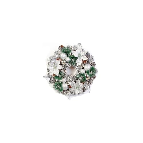 Couronne de Noël rouge 40 cm lot de 2 pour sublimer votre porte d'entrée