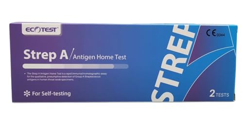 Sore Throat Strep A Rapid Self Test ~ Streptococcus Group A (2 Tests Included)