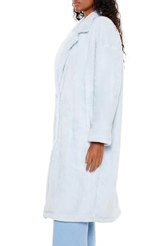 Forever 21 Women's Faux Shearling Teddy Duster Coat3