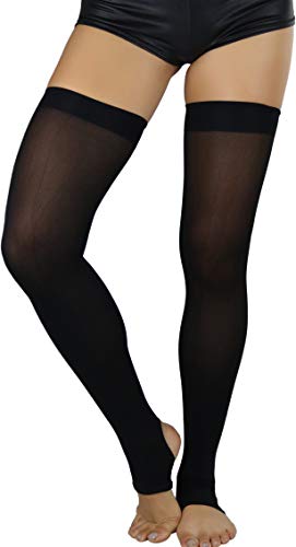 ToBeInStyle Women's Fashion Dimond Net Thigh High Footless Novelty Leg Warmer Hosiery