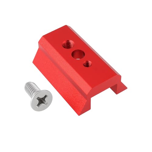 Placa de cola de milano de 45 mm con tornillo 45x31x16mm para soporte de telescopio y accesorios rojo