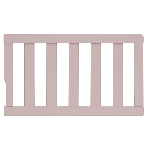 Image of Dream On Me Toddler Guard Rail for Convertible Crib, Solid Wood Bed Rail for Toddler Bed Conversion, Blush Pink