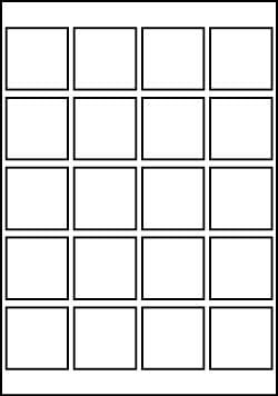 50 Sheets of A4 Labels 20 QR Labels Per Sheet Size 45x45mm