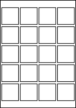 50 Sheets of A4 Labels 20 QR Labels Per Sheet Size 45x45mm