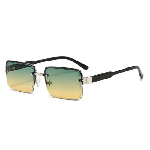 Lunettes de soleil vintage rectangulaires ovales femmes hommes mode rétro