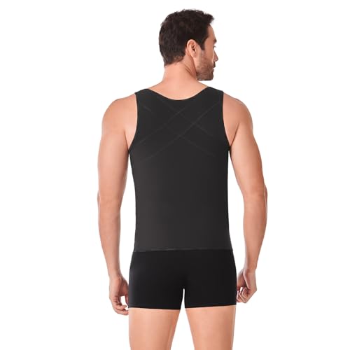 Ann Chery 5170 Men’s Compression Vest with Adjustable Hooks |Posture Corrector, Abdominal Control, and Back Support Shapewear3