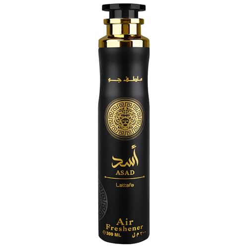 Lattafa Asad – Spicy, Fruity, Woody, Amber – Air Freshener, 10.1 Ounce / 300 ml