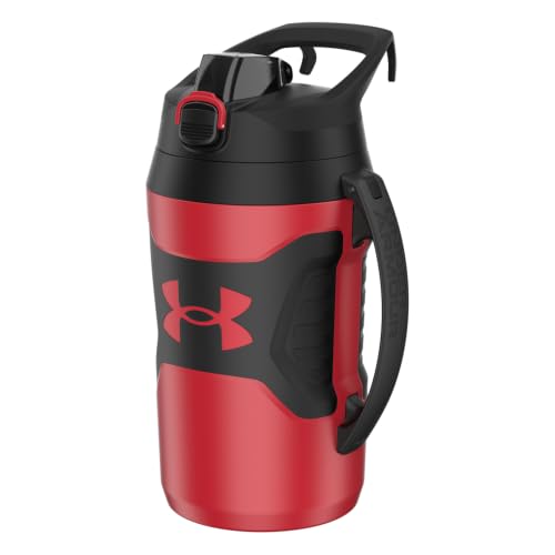 Under Armour Botella de Agua para entrenamiento 64oz Playmaker Jug para Adulto Unisex talla Unitalla color Rojo