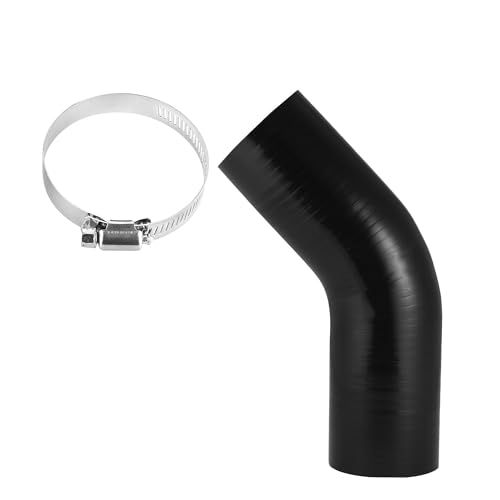 flexiable rubber Straight Silicone Reducer Hose Silicone Hose Coupler Intercooler Tube with Clamps Black Red for Car 76mm 2.99