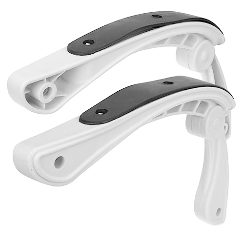HOMSFOU 2Pcs Wear Resistant Chair Armrests Professional Replacement Parts for Daily Use Ergonomic Arm Rest for Office Chairs Arm Rest Comfortable Support for All Users