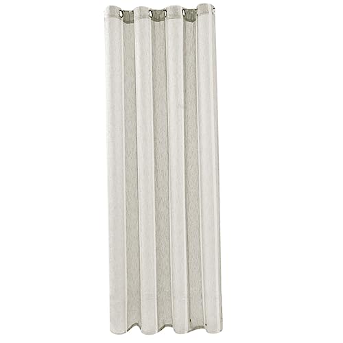 Alipis Cortinas Perforadas Volar Cortinas De Red Oscurecimiento Cortinas Transparentes Panel Riel De Cortina De Puerta Pantalla De La Ventana Neto Cortinas Opacas Poliéster Beige