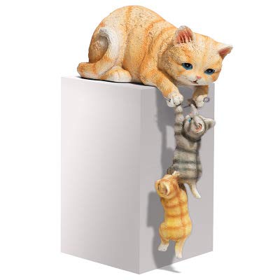 Statue de lapin et chats de jardin pour décorer un arbre extérieur