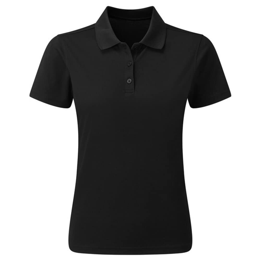 Premier Womens/Ladies Sustainable Polo Shirt (M) (Black)