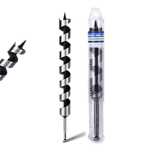 1-1/2" X 18" Auger Bit for Wood, 38x460mm Hex Long Auger Drill Bit