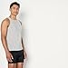 Amazon Essentials Men's Sleeveless Super Soft Modal Undershirt, Pack of 2, Medium Grey Heather/White, Large