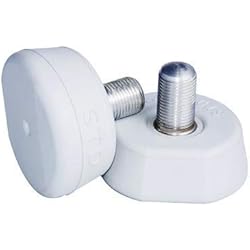 Patines Std STD SKATES Par de Frenos Serie Profesional para Hockey sobre Patines con Ruedas en Paralelo. Paso de Rosca Europea 16x1,25 mm (Blanco) (Blanco)