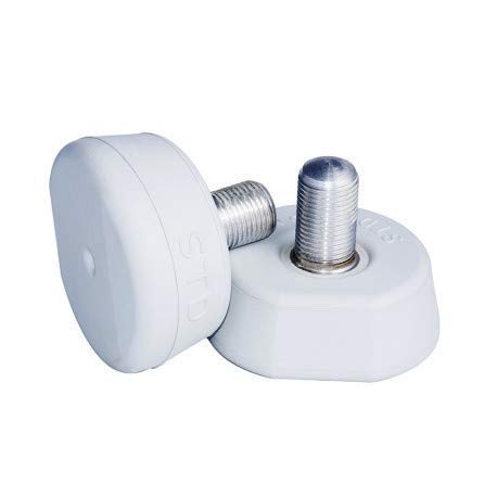 STD SKATES Par de Frenos Serie Profesional para Hockey sobre Patines con Ruedas en Paralelo. Paso de Rosca Europea 16x1,25 mm (Blanco) (Blanco) Cover