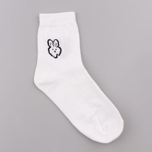 Image of Ankle Socks For Women, White Ankle Socks Women, Soft Moisture-Wicking Socks, Available Womens Socks, Ideal For Travel, Work, Indoor Outdoor Activities, All Four Seasons 5 Pairs