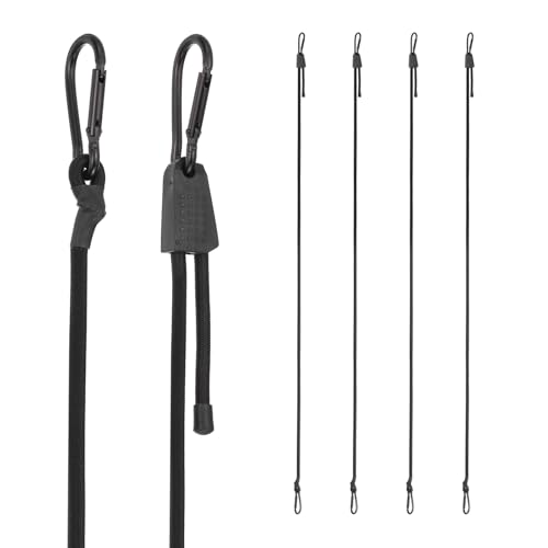 Portaequipajes sin caídas con el cordón elástico resistente negro PATIKIL para fijar carga 2