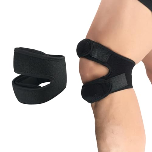 DKDDSSS Rodillera Rotuliana (2 unidades), Rodillera Ajustable, para Aliviar el Dolor de Rodilla de Correr, Artritis, Saltar, RecuperacióN de Lesiones de Tenis