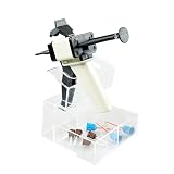 Dental Impression Gun Organizer, YOUYA DENTAL Clear Acrylic 2-Gun Holder with Mixing Tips Storage Holds Dental...