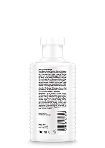 Foto von Alpecin Medicinal Anti-Schuppen Shampoo-Konzentrat - 2 x 200 ml – gegen Schuppen und Juckreiz bei fettigem Haar - befreit die Kopfhaut nachhaltig von Schuppen