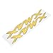 Aramox Paire D'autocollants D'emblème de Moto Autocollants Tridimensionnels pour X-MAX XMAX 125 250 400(Jaune)