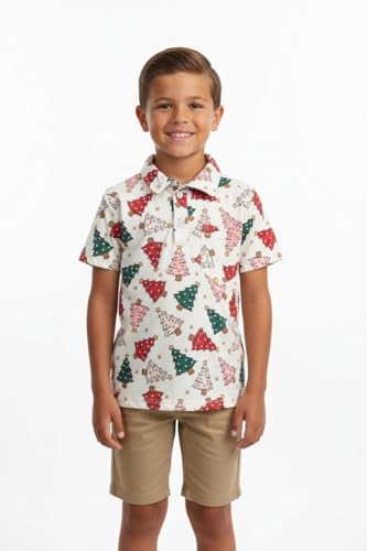 Image of Unique Baby Moisture Wicking Kids Polo Shirts for Toddler Boys Polo Shirt