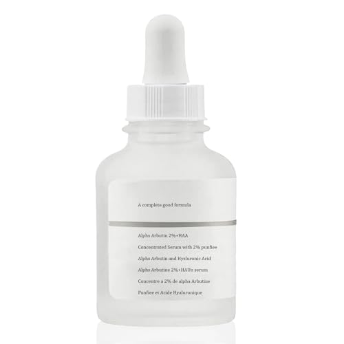 Alpha Arbutin Serum 30ML, Alpha Arbutin 2%+HA Hyaluronsäure, Gesichtspflege Set, Hyaluronic Acid Serum, Anti-Falten serum, Gesichtsserum für Poren, Dark Spots, Moisturizer Face Gesichtsserum