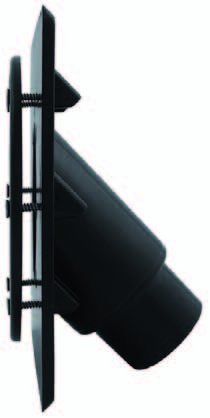 RTF Durchführung, extra schwere 110 mm, schwarz, 24 x 22 x 12 cm, SB155