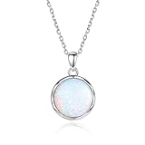 Collar de plata de ley 925 para cenizas, colgante de urna circular de cristal transparente, joyería conmemorativa para mujer, Metal, Circonia cúbica