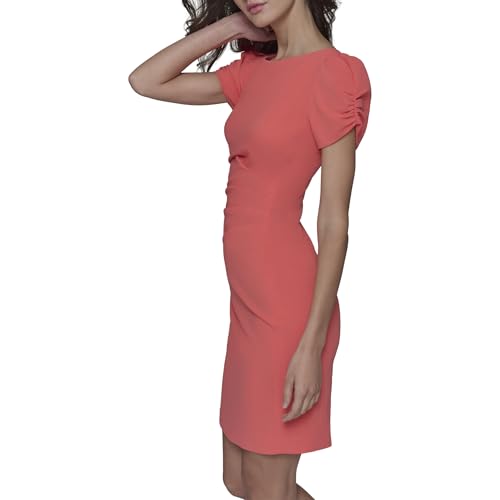 Robe fourreau KARL LAGERFELD mini à manches bouffantes chic