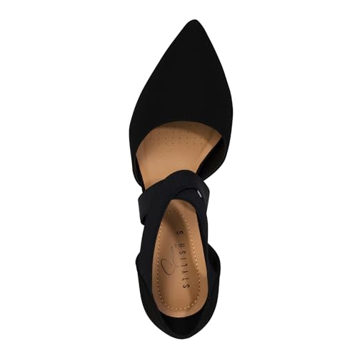 BOGO ~ Womens Pointed Toe High Heel Dress Shoes Classic Sleek Silhouette Timeless Modern Style (Black NBPU, 11) by STYLISH S - Used condition - Image 6