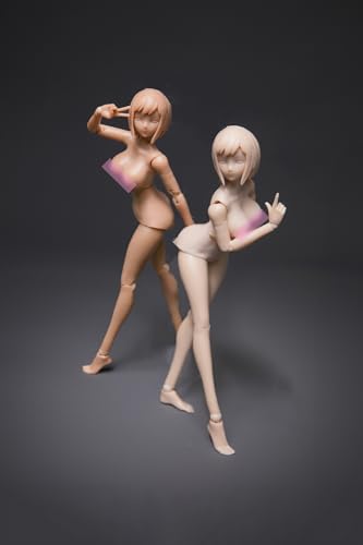 Image of Fremego 1 /12 Scale Female Action Figure,Joint Flexible Plump Body Figure