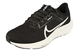 NIKE Air Zoom Pegasus 40 Women's Trainers Running Shoes, Black White Iron Grey, 6 UK