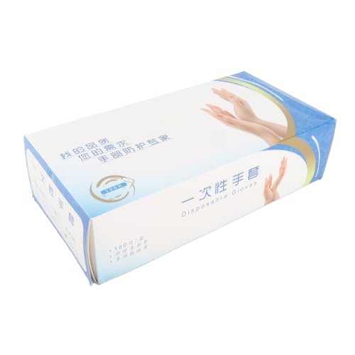Guantes de PVC para alimentos Hidyliu: 100 piezas limpias de gran tamaño para cocina