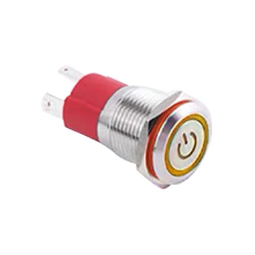Interruptor pulsador de 16mm alta capacidad 10A para cuadros eléctricos