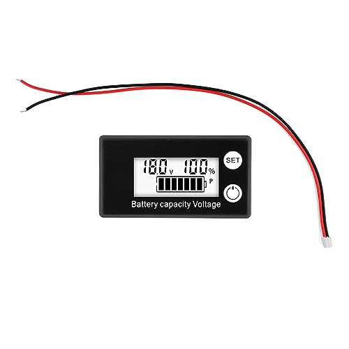 Voltmètre de batterie 12V/24V/48V DELURA pour l'autonomie en camping-car et van