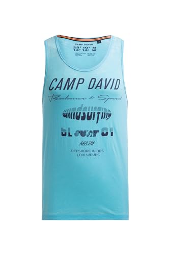 Camiseta de tirantes para hombre Camp David con efectos quemados m