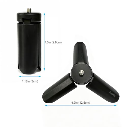 Mini trípode para DJI Osmo Pocket 4 y 3 con soporte de tornillo 1/4 para Vlog 4