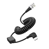 Coiled USB C to RJ11 for Uniden Radar Detector Power Cable