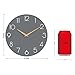 cicininc Wall Clock, Gray Silent Non-Ticking, Decorative Battery Operated Wall Clocks for Bedroom, Kitchen, Home, Office, School, Hotel (8 Inch)