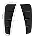 Car Fender Side Cover, Easy Installation Fender Side Vents Replacement 2Pcs Gloss Black for Side Fender Vent Decoration for Car
