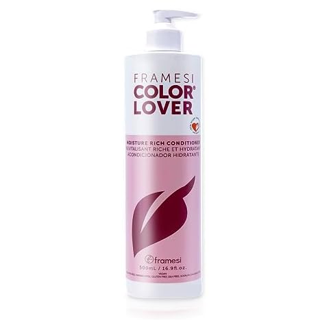 Framesi Color Lover Moisture Rich Conditioner, 16.9 fl oz, Sulfate Free Conditioner with Coconut Oil and Quinoa, Color Treated Hair Cover