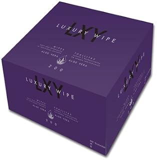 HygieneShopping.Com Toallita de Aloe Vera de Tejido Luxury Wipe (Caja 200 Toallitas)
