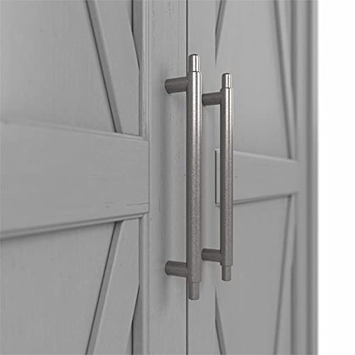 Pemberly Row Tall Storage Cabinet With Doors In Cape Cod Gray - Engineered Wood #TOP7